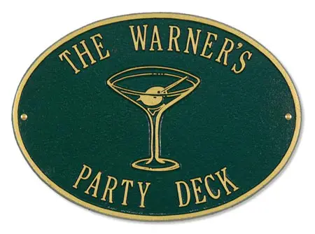 Whitehall Martini Hawthorne Wall Plaque Product Image