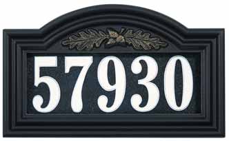 Whitehall Oakleaf Arch Illuminator Address Plaque