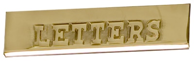Replacement Brass Plate For AMCO Victorian Pedestal Mailbox Product Image