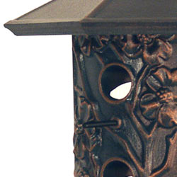 Whitehall Dogwood Bird Feeder Verdigris