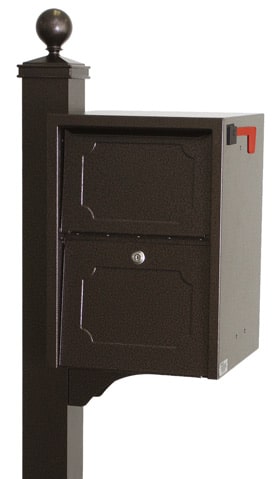 dVault Junior Delivery Vault Mailbox with Deluxe Post Product Image