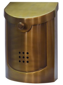 Ecco 5 Mailbox Satin Brass