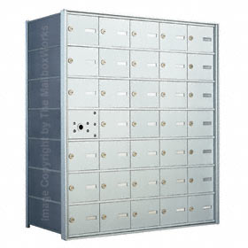Florence 140075 Horizontal Mailbox Anodized Aluminum