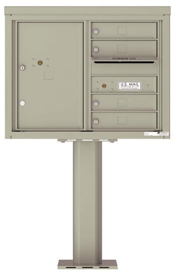 4C06D04-P Commercial 4C Pedestal Mailboxes