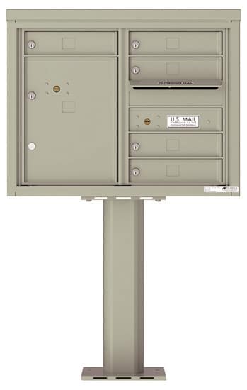 4C06D05-P Commercial 4C Pedestal Mailboxes