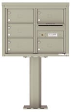 Florence 4C Pedestal 4C06D-05X-P Postal Grey