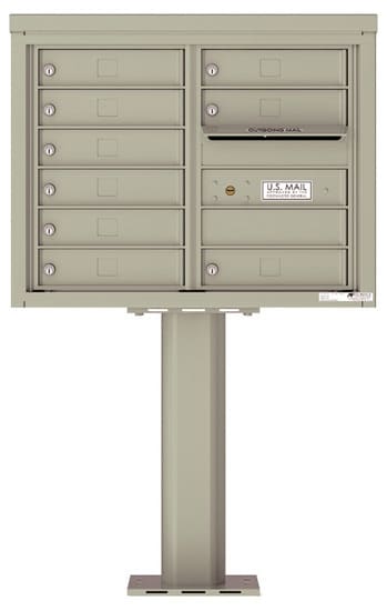 4C06D09-P Commercial 4C Pedestal Mailboxes