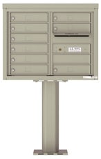 Florence 4C Pedestal 4C06D-09-P Postal Grey