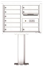 Florence 4C Pedestal 4C06D-09-P White