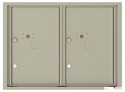 Florence Recessed 4C Horizontal Mailbox – 2 Parcel Lockers – Front Loading – 6 Doors High – Private Delivery Product Image