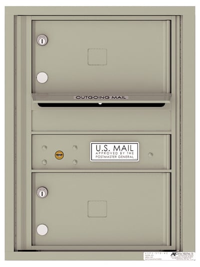 Recessed 4C Horizontal Mailbox – 2 Doors – Front Loading – 4C06S-02-CK25750 – Private Delivery Product Image