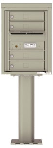 Florence 4C Pedestal 4C06S-04-P Postal Grey