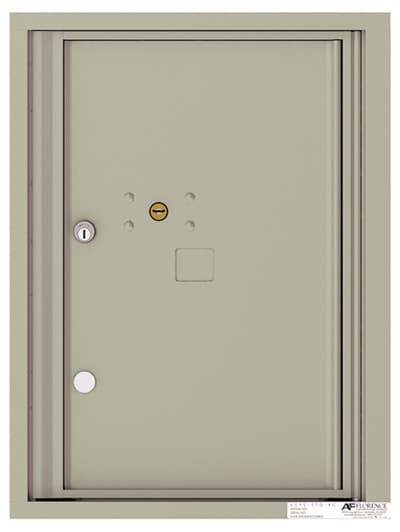 Recessed 4C Horizontal Mailbox – 1 Parcel Locker – Front Loading – 4C06S-1P-CK25750 – Private Delivery Product Image