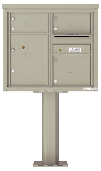 4C07D03-P Commercial 4C Pedestal Mailboxes
