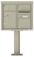 Florence 4C Pedestal 4C07D-03-P Postal Grey
