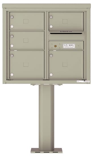 4C07D05-P Commercial 4C Pedestal Mailboxes