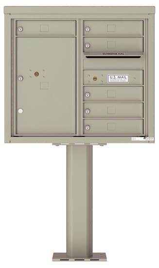 4C07D06-P Commercial 4C Pedestal Mailboxes