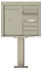 Florence 4C Pedestal 4C07D-06-P Postal Grey