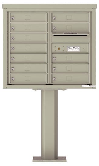 4C07D12-P Commercial 4C Pedestal Mailboxes