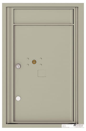 Surface Mount 4C Horizontal Mailbox – 1 Parcel Lockers – Front Loading – 4C07S-1P-SM Product Image