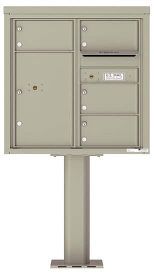 4C08D04-P Commercial 4C Pedestal Mailboxes