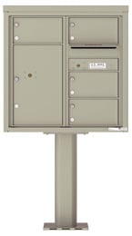 Florence 4C Pedestal 4C08D-04-P Postal Grey