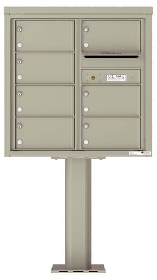 4C08D07-P Commercial 4C Pedestal Mailboxes