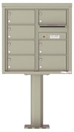 Florence 4C Pedestal 4C08D-07-P Postal Grey