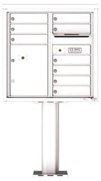 Florence 4C Pedestal 4C08D-09-P White