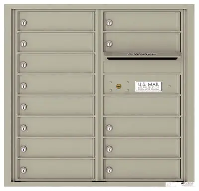 Recessed 4C Horizontal Mailbox – 13 Doors – 4C08D-13-206550 – Private Delivery Product Image