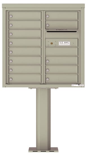 4C08D13-P Commercial 4C Pedestal Mailboxes