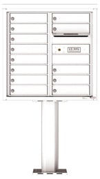 Florence 4C Pedestal 4C08D-13-P White