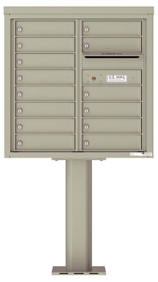 4C08D14-P Commercial 4C Pedestal Mailboxes