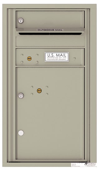 Florence Recessed 4C Horizontal Mailbox – 1 Tenant Door, 1 Parcel Locker – Front Loading – 8 Doors High – USPS Access Product Image
