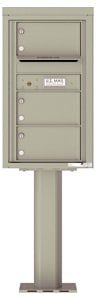 Florence 4C Pedestal 4C08S-03-P Postal Grey