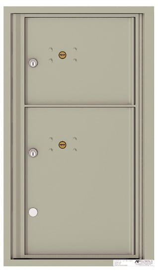 Florence Recessed 4C Horizontal Mailbox – 2 Parcel Lockers – Front Loading – 8 Doors High – Private Delivery Product Image