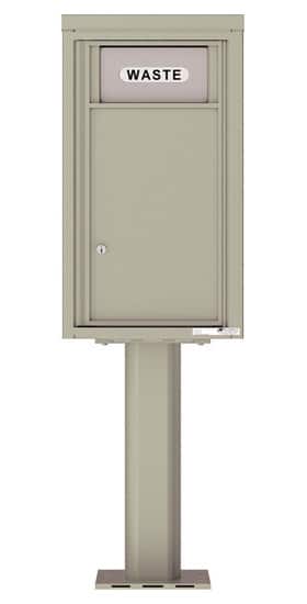 4C08SBIN 4C Pedestal Trash Recycling Bin