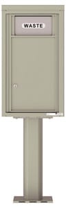 Florence 4C Pedestal 4C08S-BIN-P Postal Grey