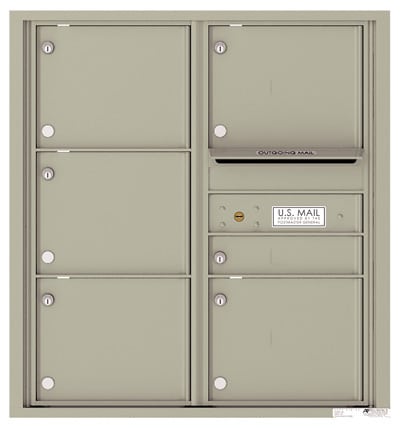 Surface Mount 4C Horizontal Mailbox – 6 Doors – 4C09D-06-SM Product Image