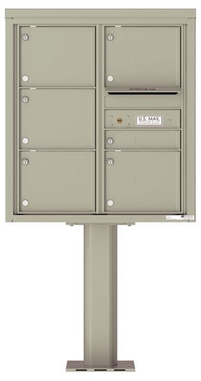 4C09D06-P Commercial 4C Pedestal Mailboxes