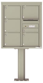 Florence 4C Pedestal 4C09D-06-P Postal Grey