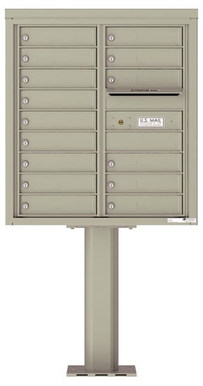4C09D15-P Commercial 4C Pedestal Mailboxes
