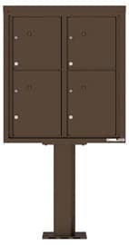 Florence 4C Pedestal 4C09D-4P-P Antique Bronze