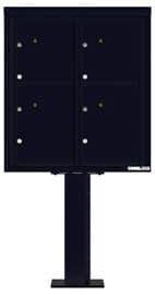 Florence 4C Pedestal 4C09D-4P-P Black
