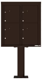 Florence 4C Pedestal 4C09D-4P-P Dark Bronze