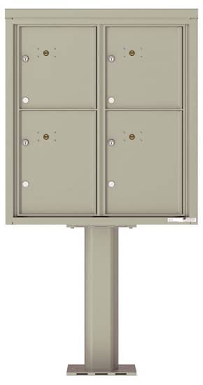 4C09D4P Parcel Lockers 4C Pedestal Mailboxes