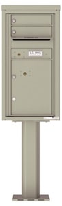 Florence 4C Pedestal 4C09S-02-P Postal Grey