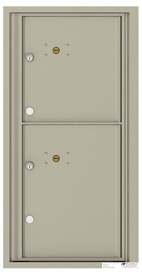 Florence Recessed 4C Horizontal Mailbox – 2 Parcel Lockers – Front Loading – 9 Doors High – Private Delivery Product Image