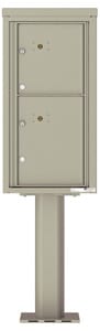 Florence 4C Pedestal 4C09S-2P-P Postal Grey