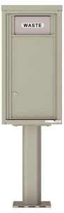 Florence 4C Pedestal 4C09S-BIN-P Postal Grey